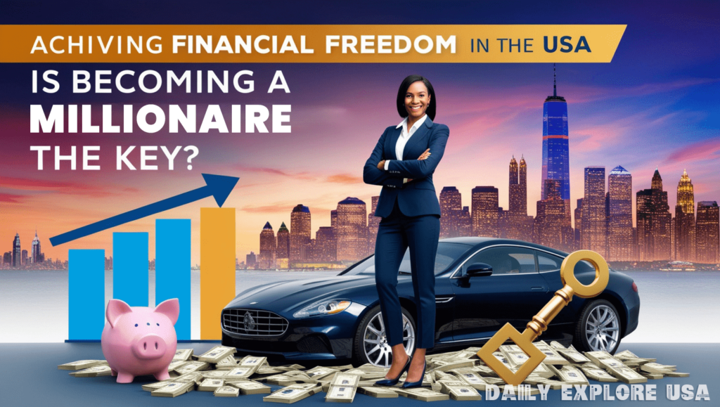 Can someone achieve financial freedom in the USA by becoming a millionaire