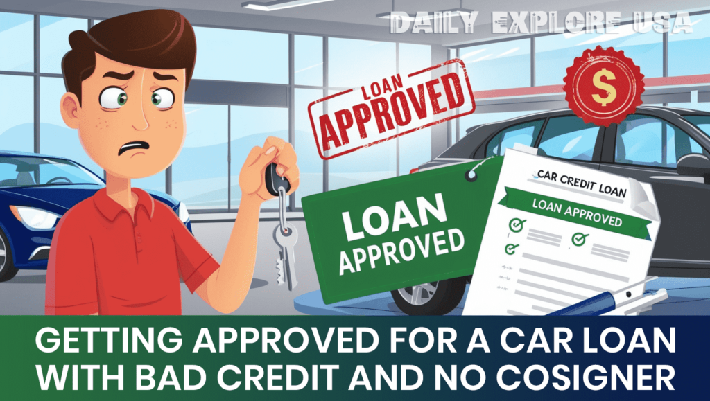 How can someone with bad credit and no cosigner get approved for a new